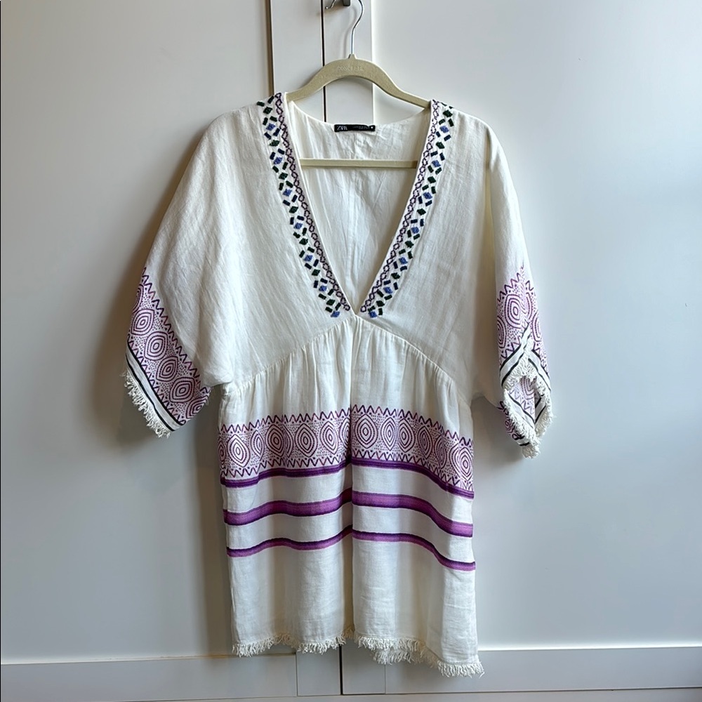 ZARA Beautiful Beaded Coverup/Dress